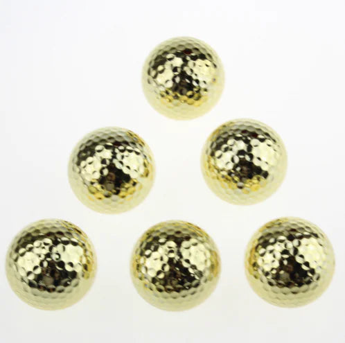 Gold Plated Golf Balls - Set of Golf Balls