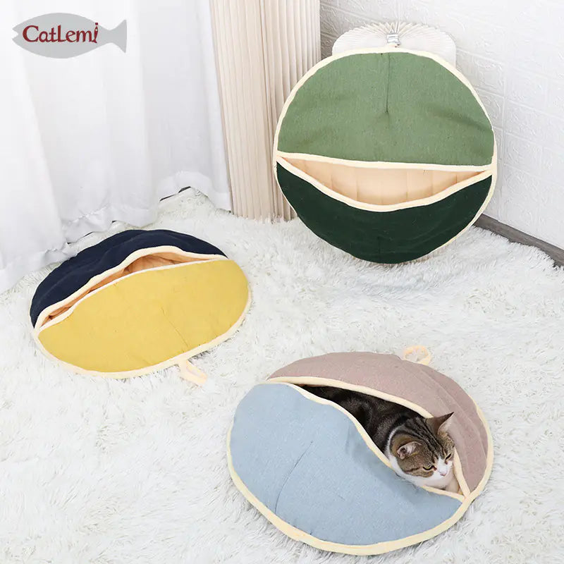 Cat Bed and Sleeping Bag Dual Design