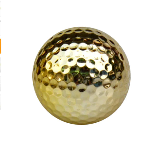 Gold Plated Golf Balls - Set of Golf Balls