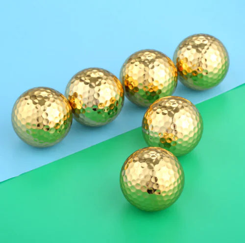 Gold Plated Golf Balls - Set of Golf Balls