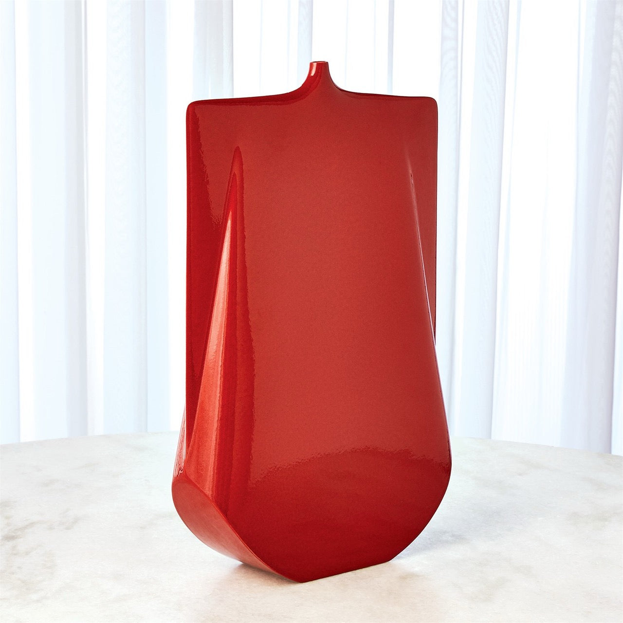 Kimono Vase - Red & Tall