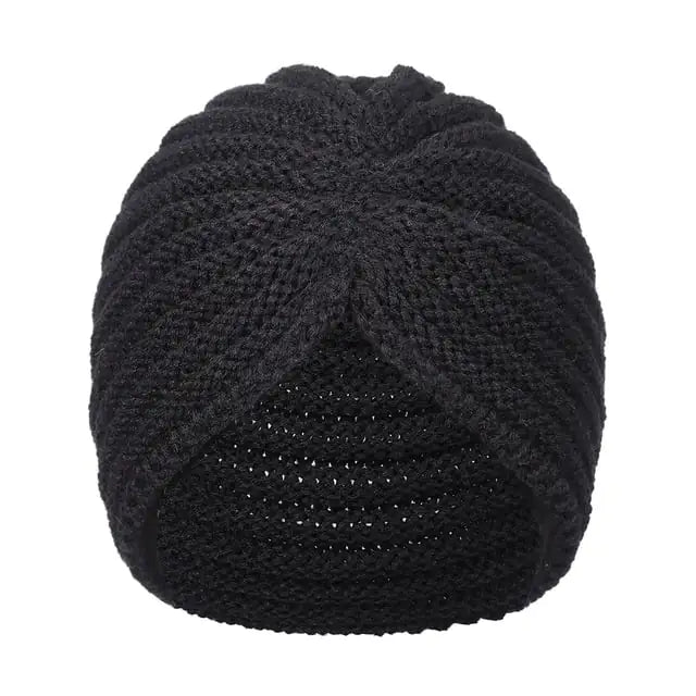 Bohemian Knitted Pearl Headscarf Hat and Headband