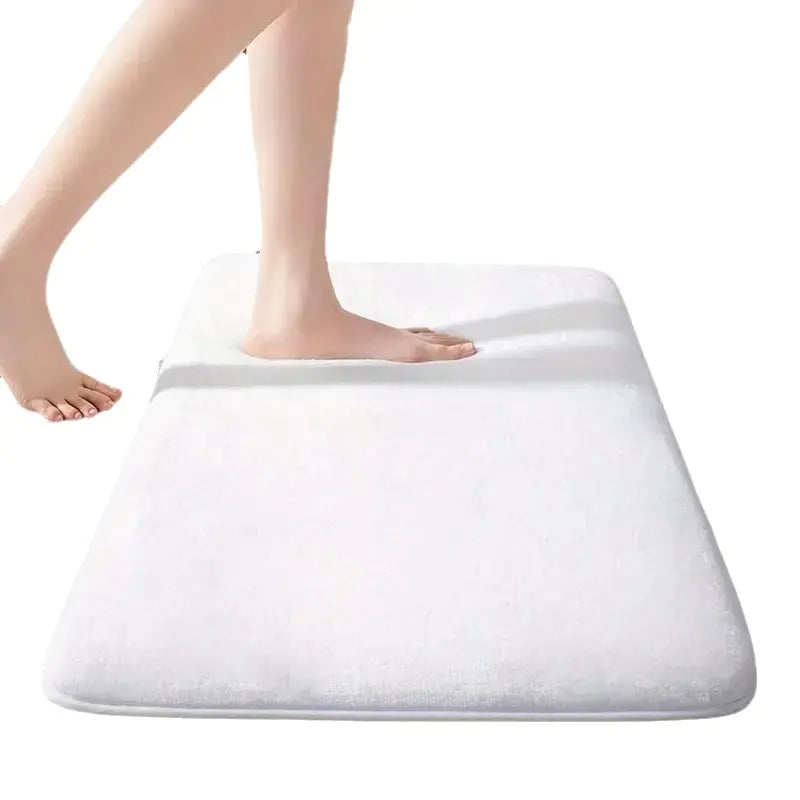 Thick Solid Color Flannel Non-Slip Area Rug for Home