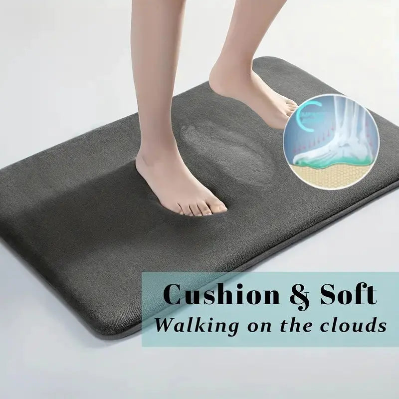 Thick Solid Color Flannel Non-Slip Area Rug for Home