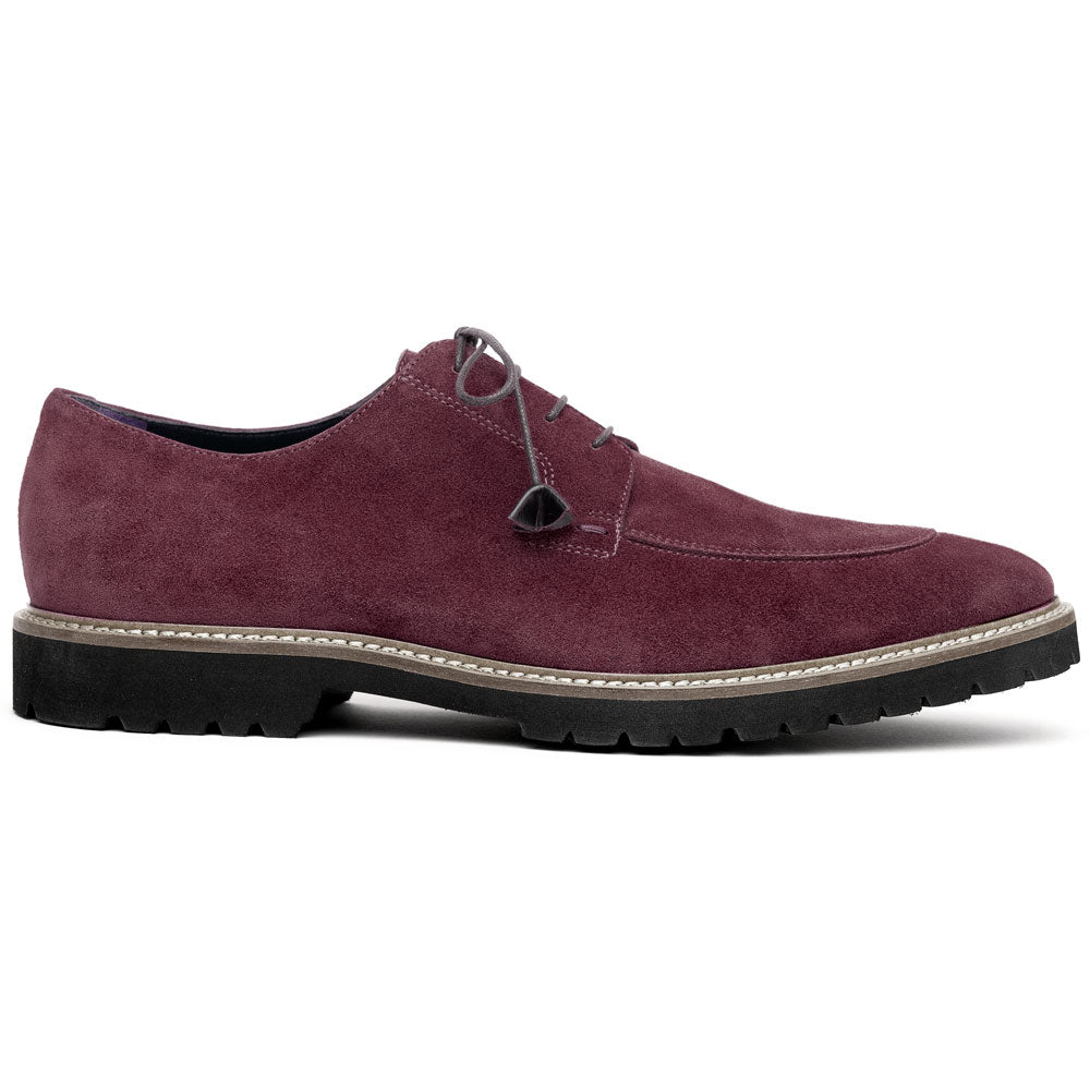 Italian Sueded Goatskin Lace Up, Bordeaux