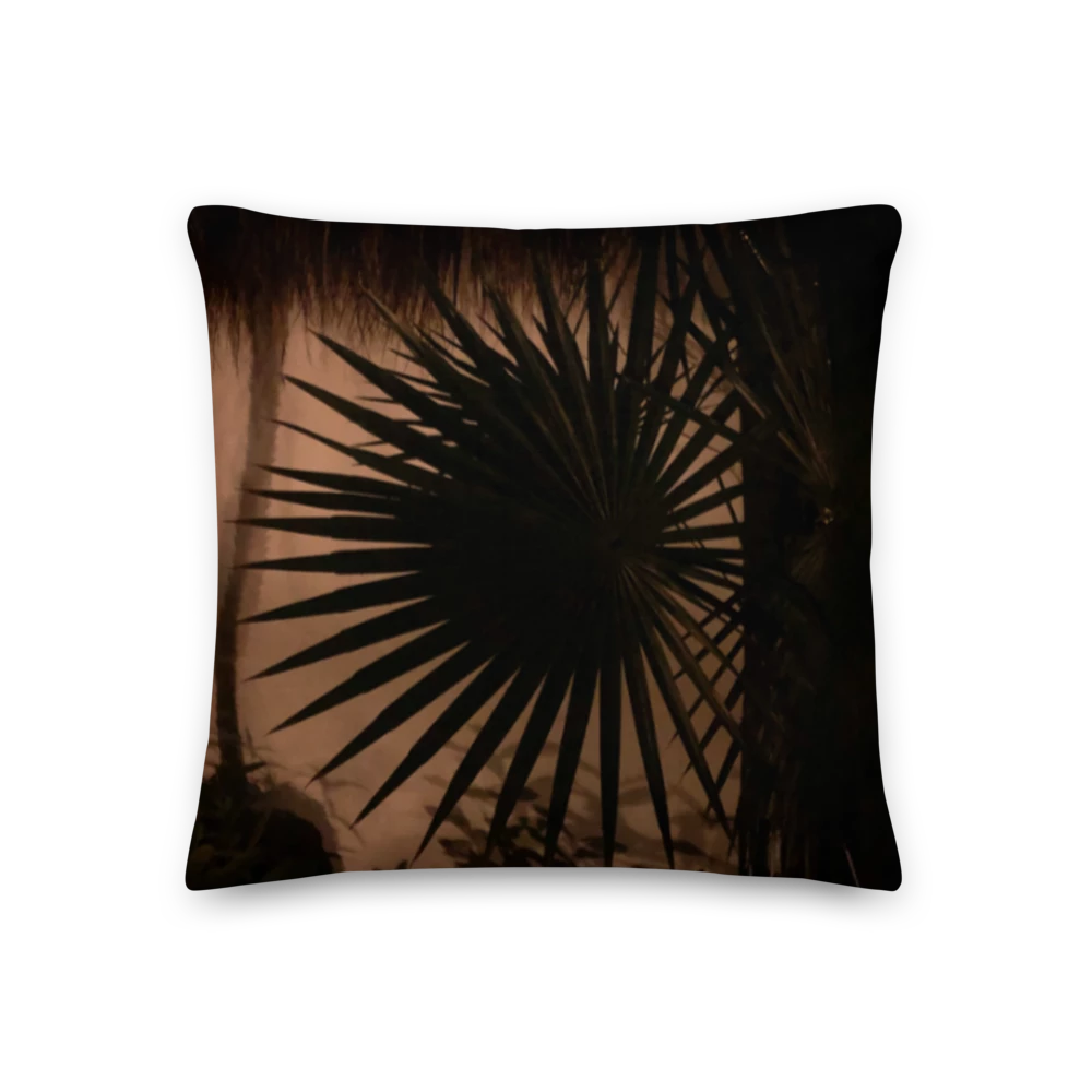 Tropic Shadows One Premium Throw Pillow
