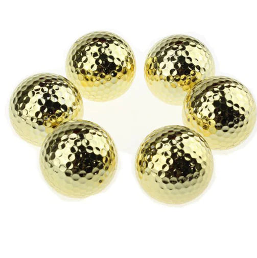 Gold Plated Golf Balls - Set of Golf Balls