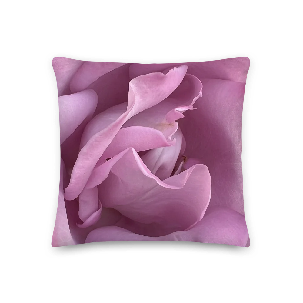 Lilac Rose Throw Pillow