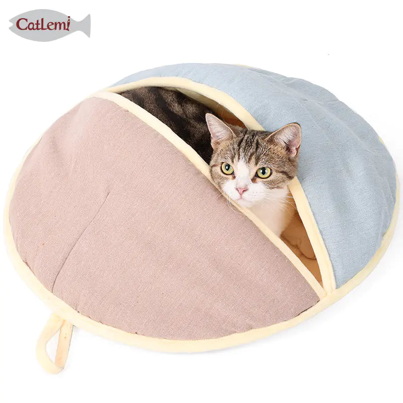 Cat Bed and Sleeping Bag Dual Design