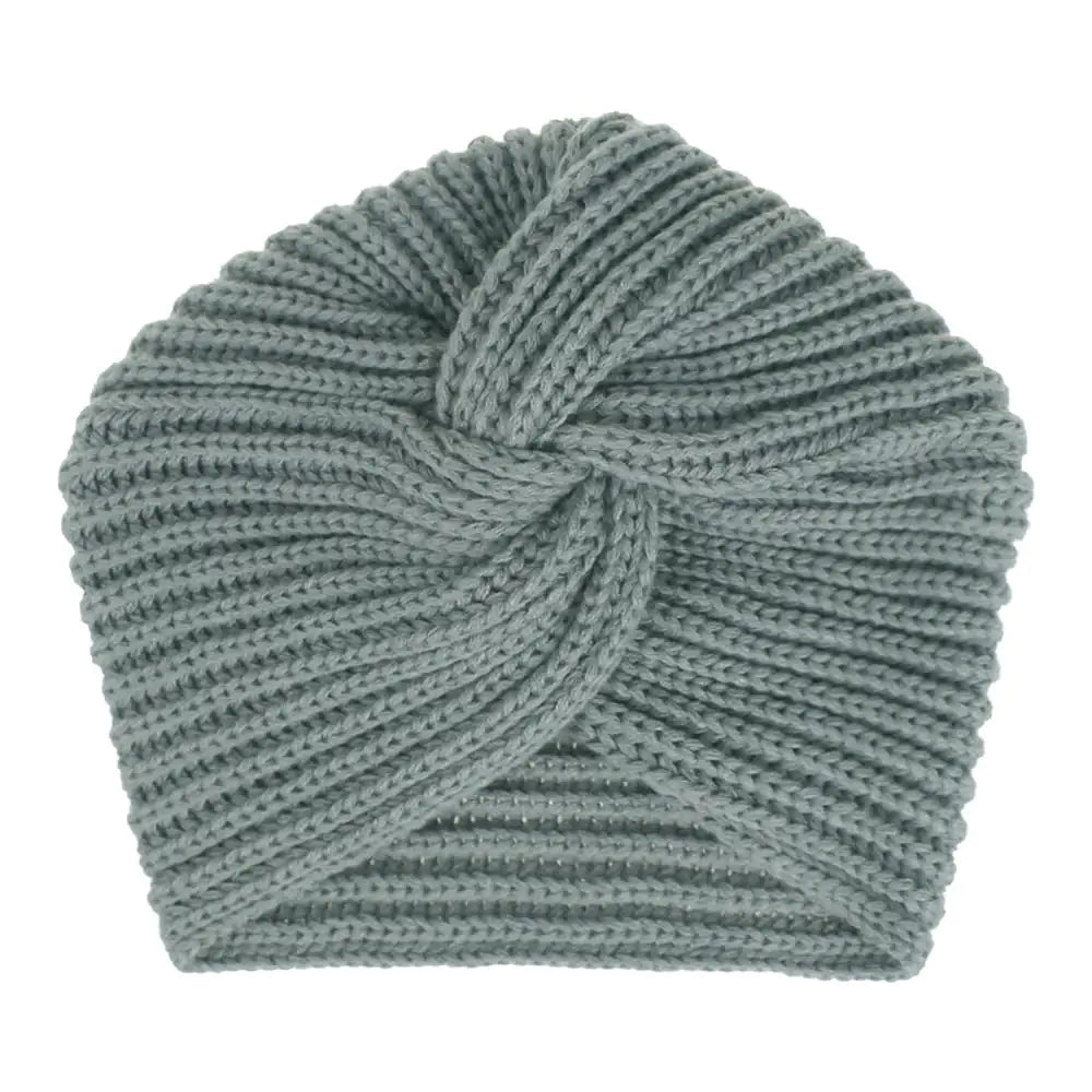 Bohemian Knitted Pearl Headscarf Hat and Headband