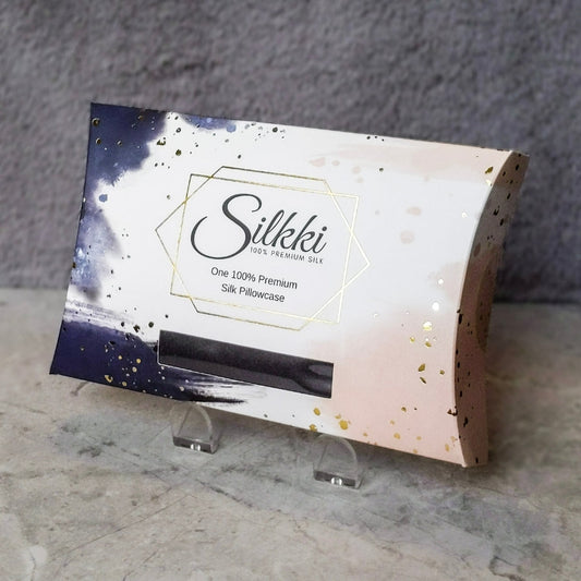 Silk Pillowcase with Envelope Closure - Queen - Charcoal-0