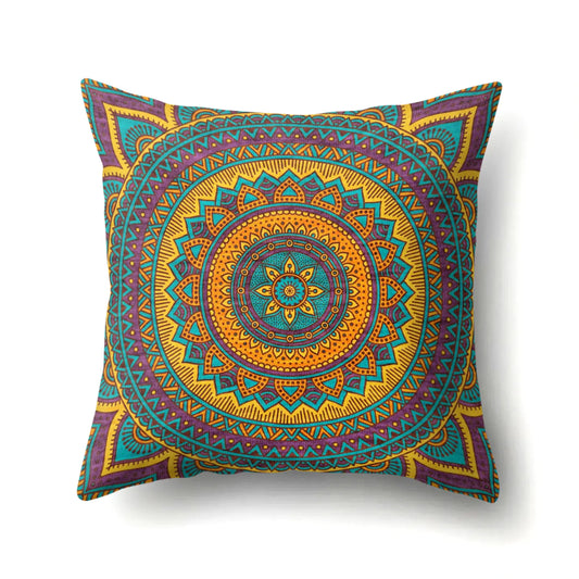 New Bohemian Style Mandala Velvet Pillow Cover