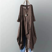 Women's Cotton Pocket Checkered Dress
