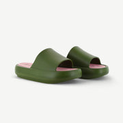 St. Tropez Platform Slide - Olive
