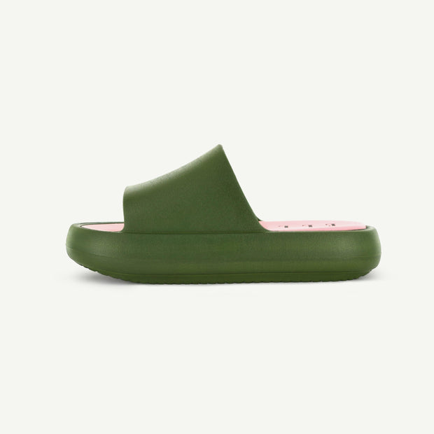 St. Tropez Platform Slide - Olive