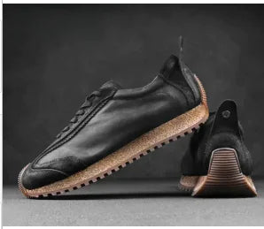 Vintage Cork Sneakers - Retro Soft Sole Men's Shoes (One Pair)