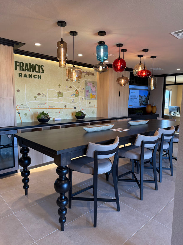 Modern Transparent Colored Glass Pendants