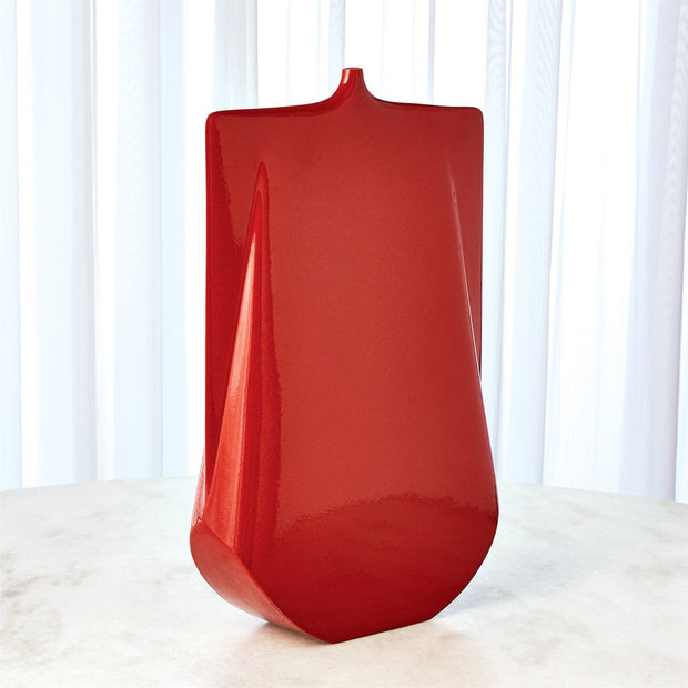 Kimono Vase - Red & Tall