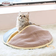 Cat Bed and Sleeping Bag Dual Design
