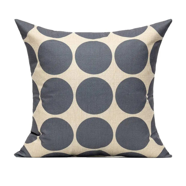 Customizable Silver Gray Linen Pillow Cover