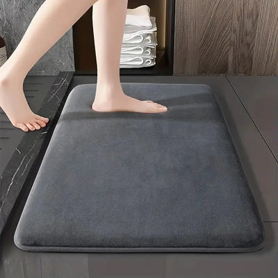 Thick Solid Color Flannel Non-Slip Area Rug for Home