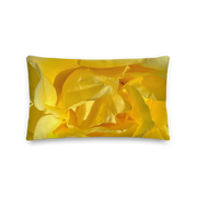 Yellow Rose Throw Pillow