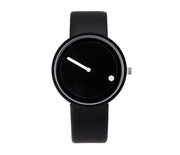 Dot Pointer Quartz Watch with Leather Strap