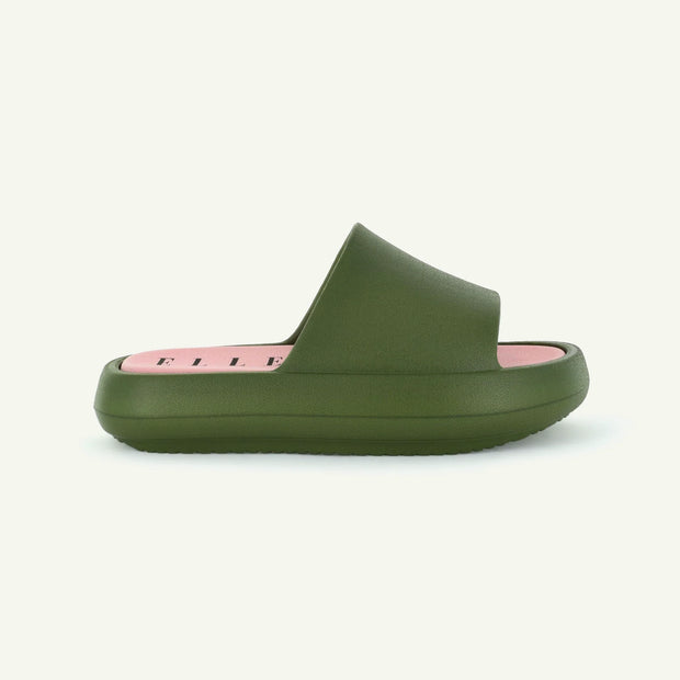 St. Tropez Platform Slide - Olive