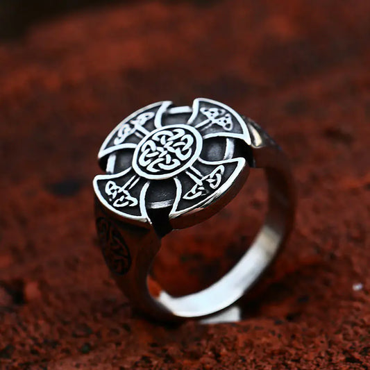 Celtic Knot Titanium Steel Ring Jewelry
