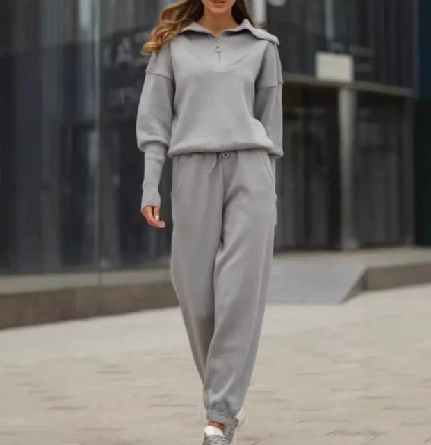 Comfortable Zip Hoodie Set
