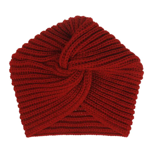 Bohemian Knitted Pearl Headscarf Hat and Headband