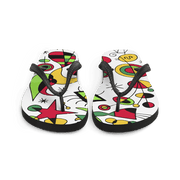 Joan Miro Peces de Colores (Colorful Fish) Artwork Flip-Flops-2