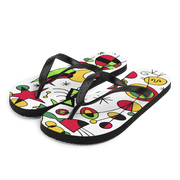Joan Miro Peces de Colores (Colorful Fish) Artwork Flip-Flops-3