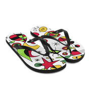 Joan Miro Peces de Colores (Colorful Fish) Artwork Flip-Flops-4