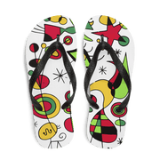 Joan Miro Peces de Colores (Colorful Fish) Artwork Flip-Flops-0