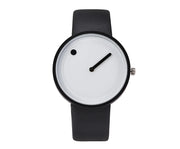 Dot Pointer Quartz Watch with Leather Strap
