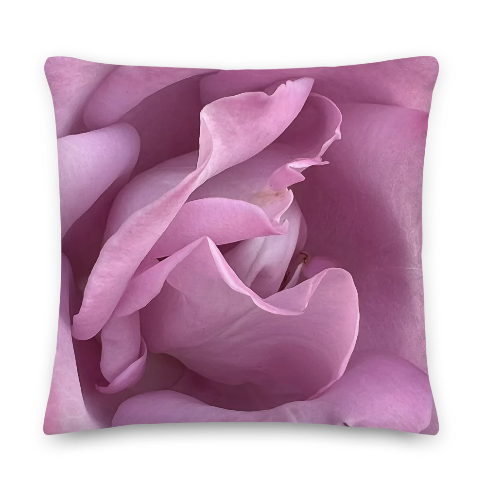 Lilac Rose Throw Pillow