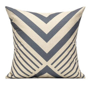 Customizable Silver Gray Linen Pillow Cover