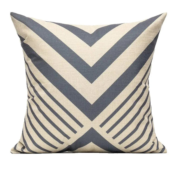 Customizable Silver Gray Linen Pillow Cover